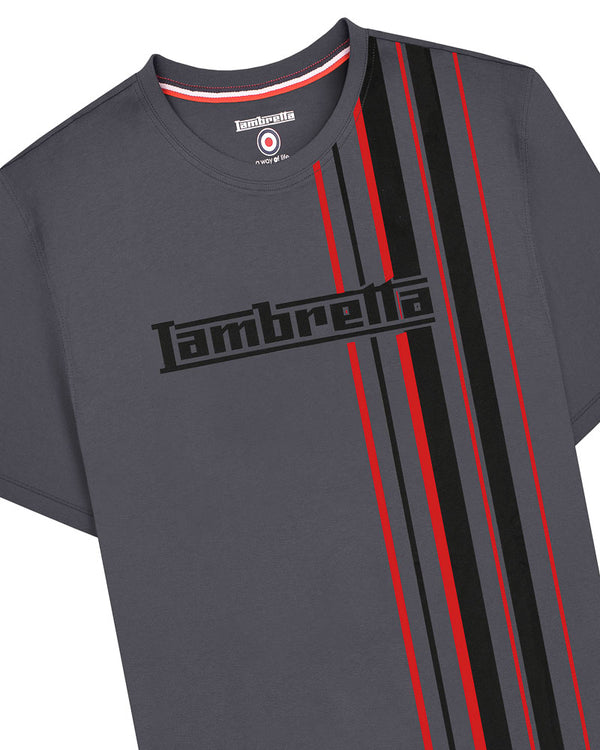 Lambretta Racing Stripe Tee Iron