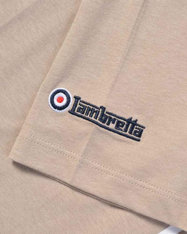 Lambretta Racing Stripe Tee Stone
