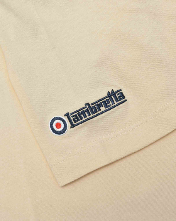 Lambretta Racing Stripe Tee Wood Ash