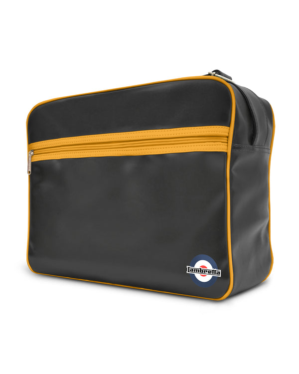 Lambretta Retro Flight Bag Black/Mustard