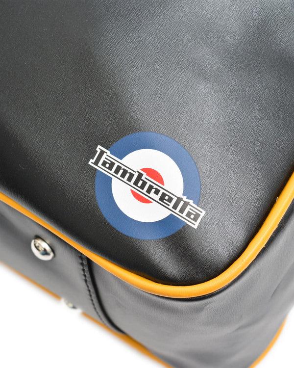 Lambretta Retro Flight Bag Black/Mustard