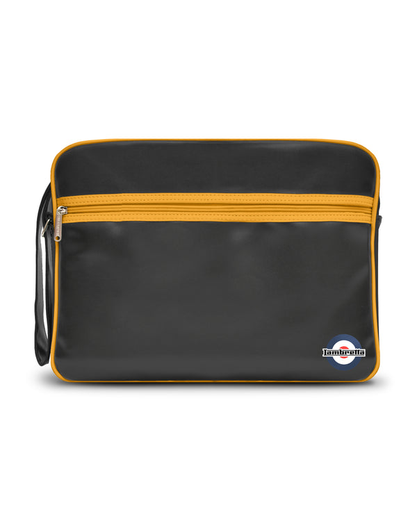 lambretta Retro Flight Bag Black/Mustard