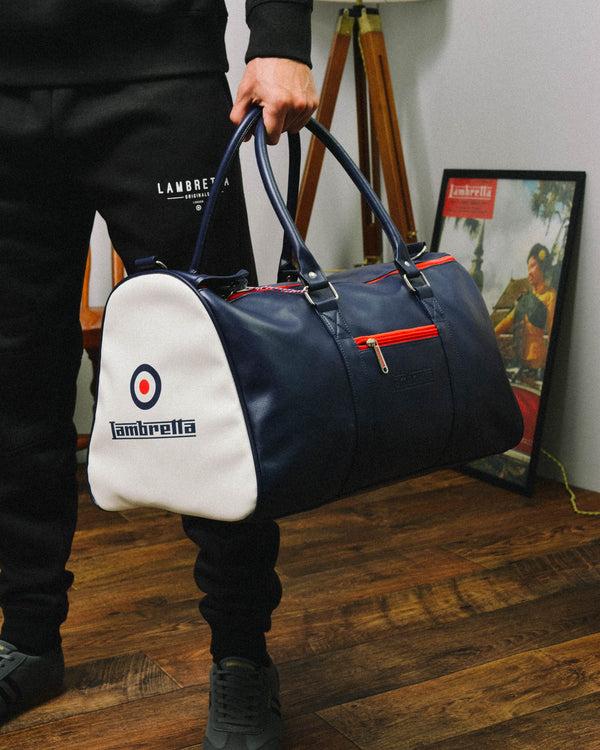 Lambretta Retro Sports Bag Large Navy/White