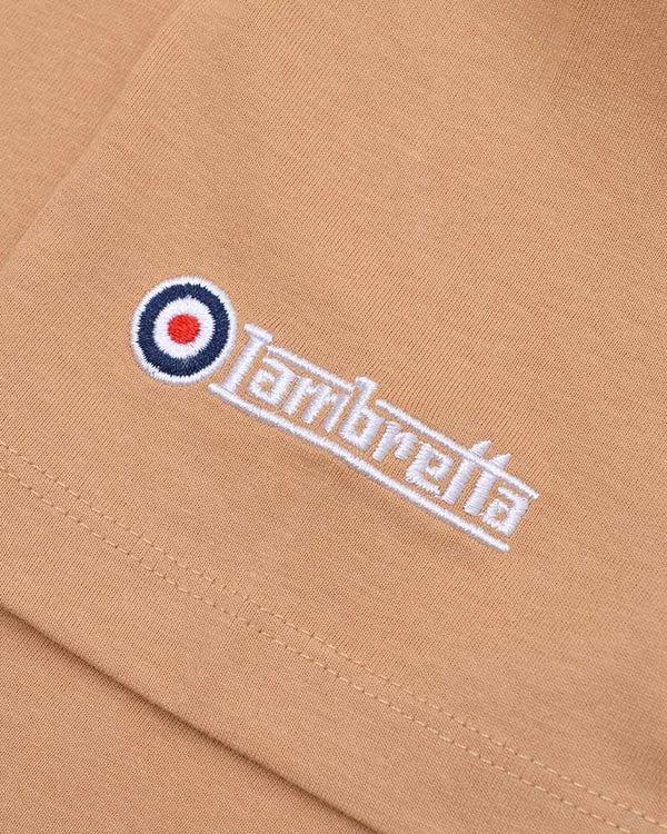 Lambretta Retro Stripe Tee Sand