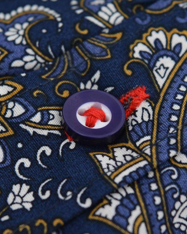Lambretta S/S Paisley Shirt Navy