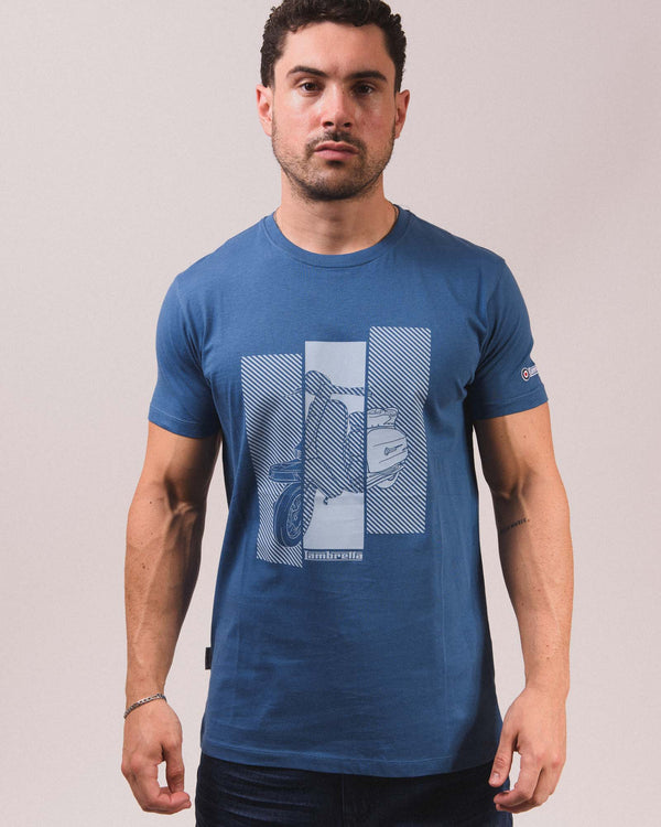 Lambretta Scooter Tee Dark Blue