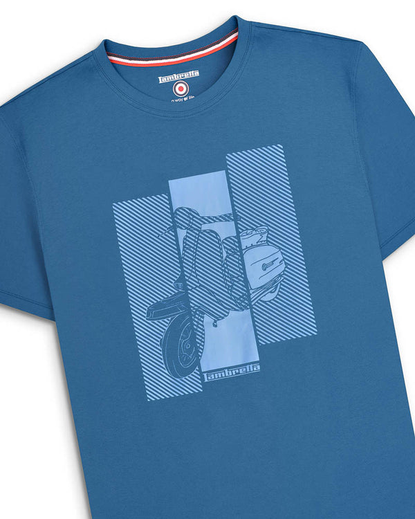Lambretta Scooter Tee Dark Blue