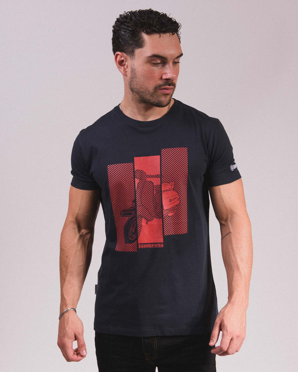 Lambretta Scooter Tee Navy