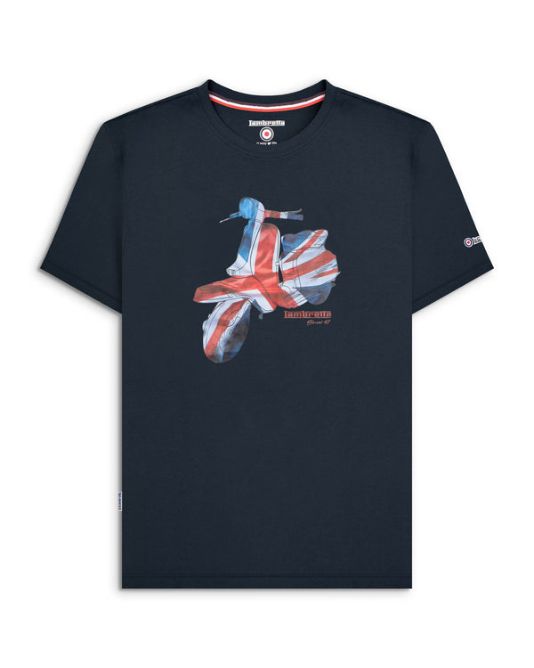 lambretta Scooter Tee Navy