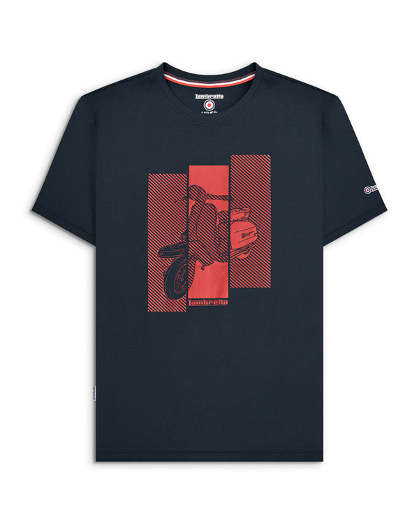 lambretta Scooter Tee Navy