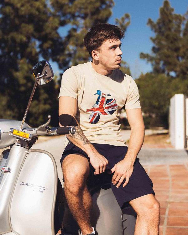 Lambretta Scooter Tee Stone