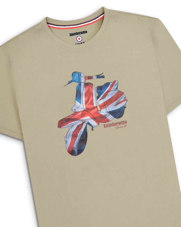 Lambretta Scooter Tee Stone