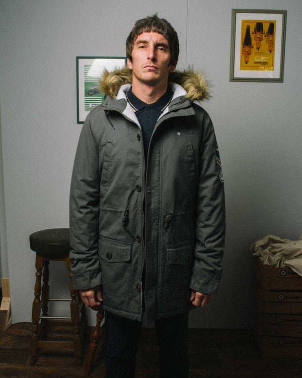 Lambretta Sherpa Lined Parka Granite