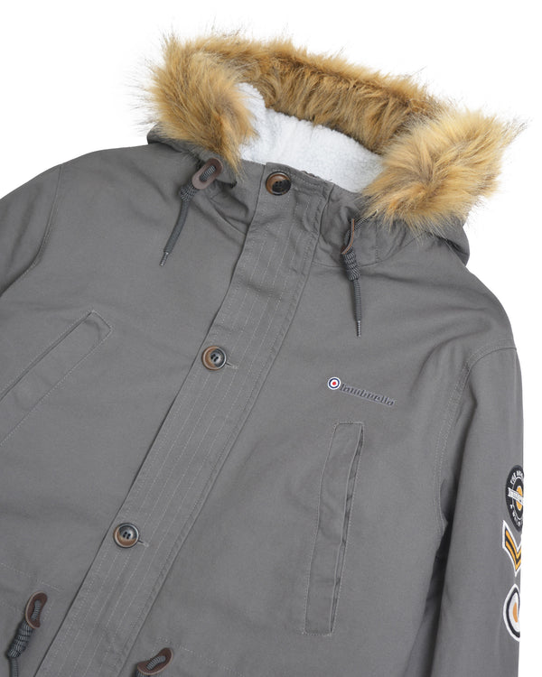 Lambretta Sherpa Lined Parka Granite
