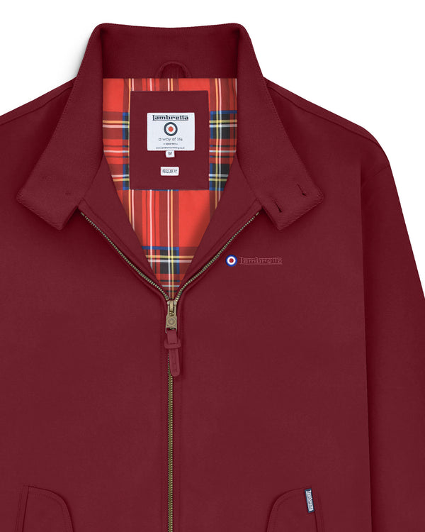 Lambretta Shower Resistant Harrington Burgundy