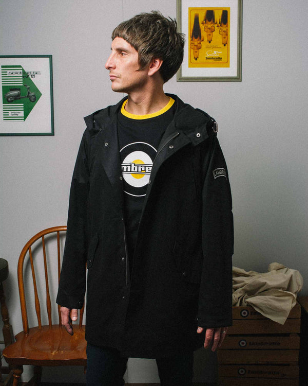 Lambretta Shower Resistant Parka Black