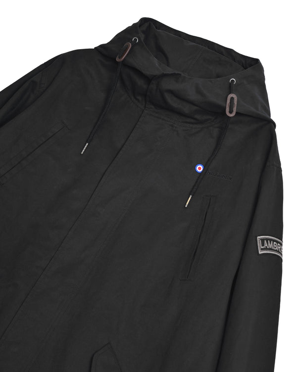 Lambretta Shower Resistant Parka Black