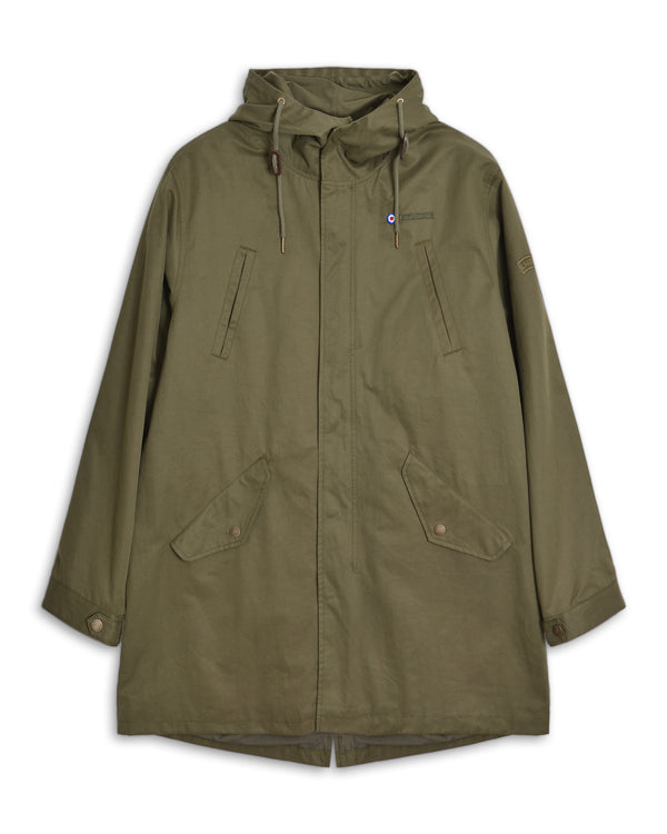 lambretta Shower Resistant Parka Khaki