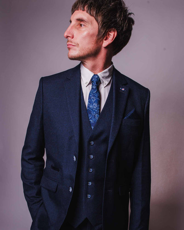 Lambretta Spencer Self Check Blazer Navy