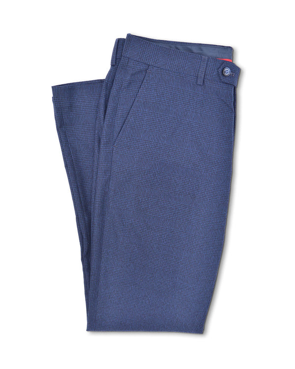 Lambretta Spencer Self Check Trouser Navy