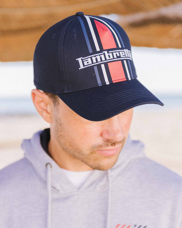 Lambretta Stripe Cap Navy