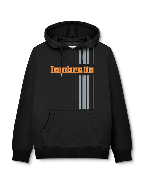 lambretta Stripe Hoodie Black