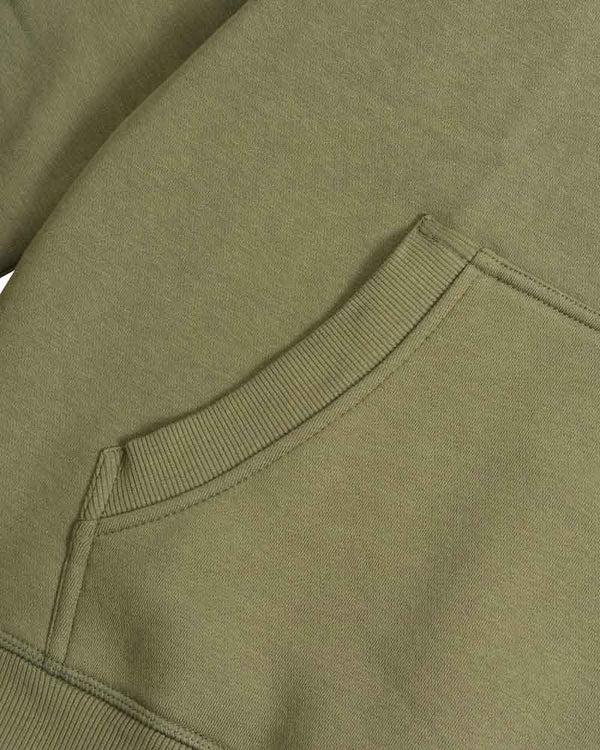 Lambretta Stripe Hoodie Khaki