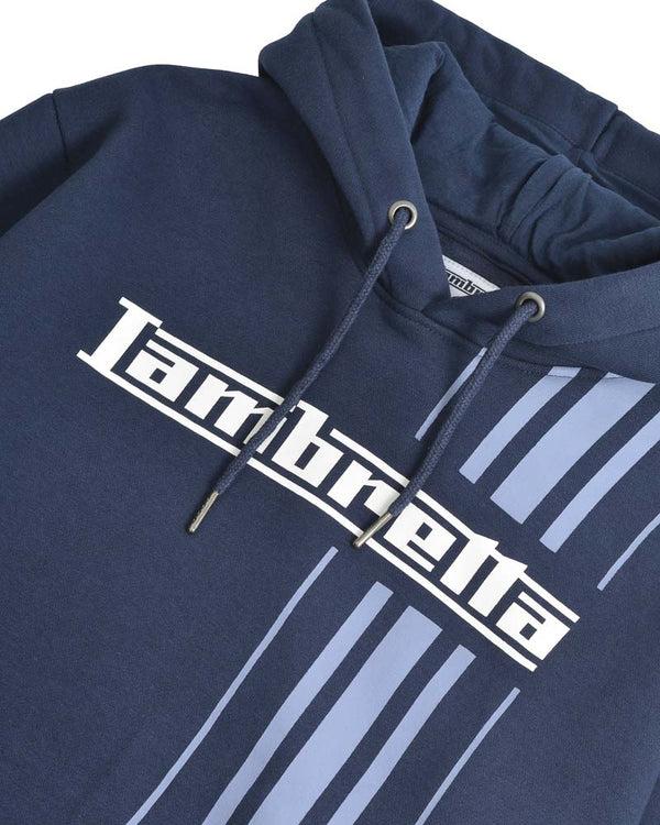 Lambretta Stripe Hoodie Navy