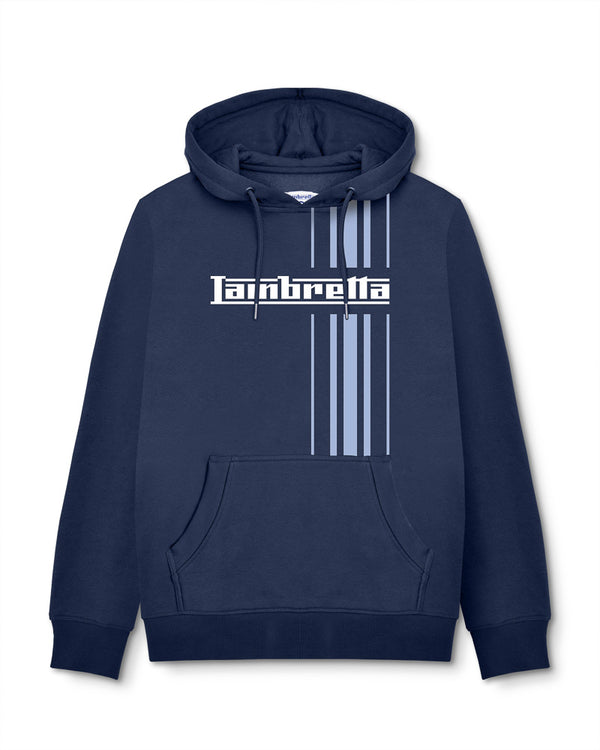 lambretta Stripe Hoodie Navy