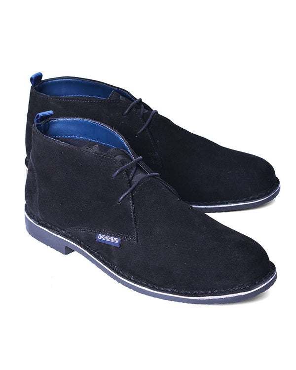 Lambretta Suede Desert Boot Black