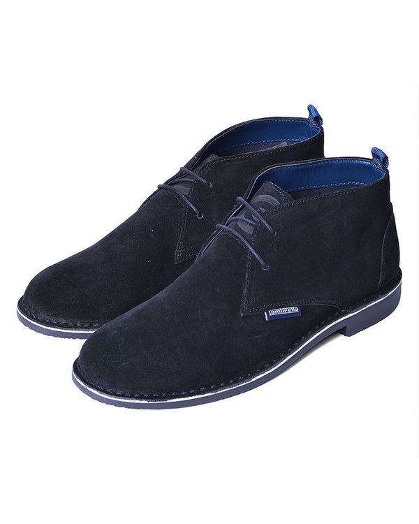 lambretta Suede Desert Boot Black
