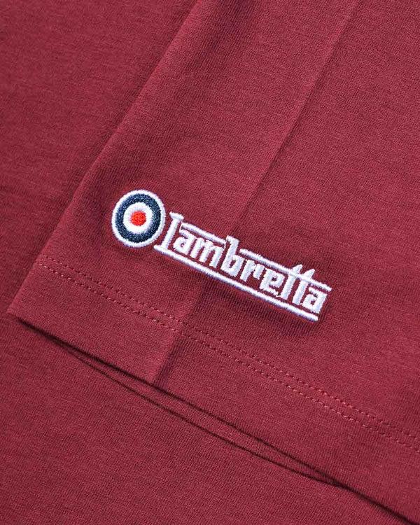 Lambretta Target Box Tee Burgundy