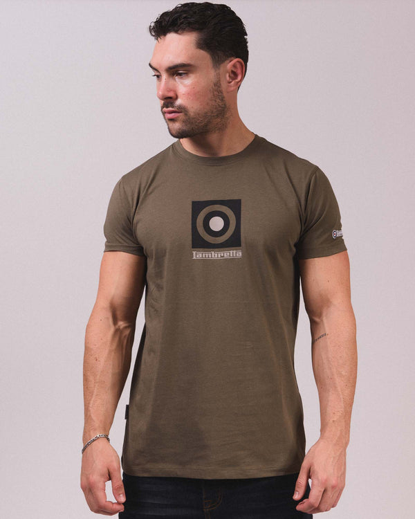 Lambretta Target Box Tee Khaki