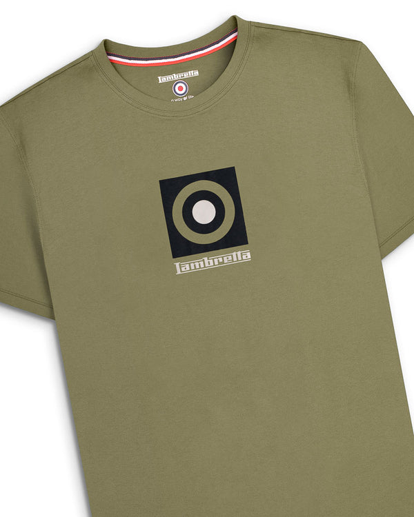 Lambretta Target Box Tee Khaki