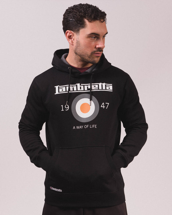Lambretta Target Hoodie Black