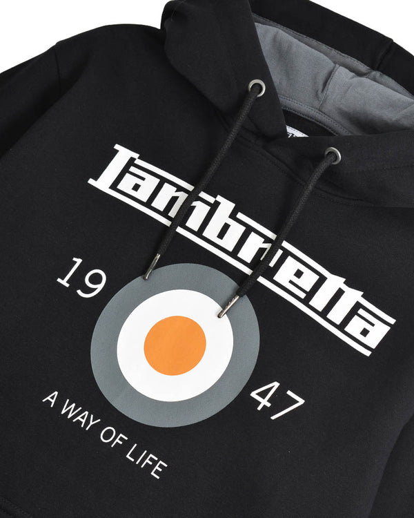 Lambretta Target Hoodie Black