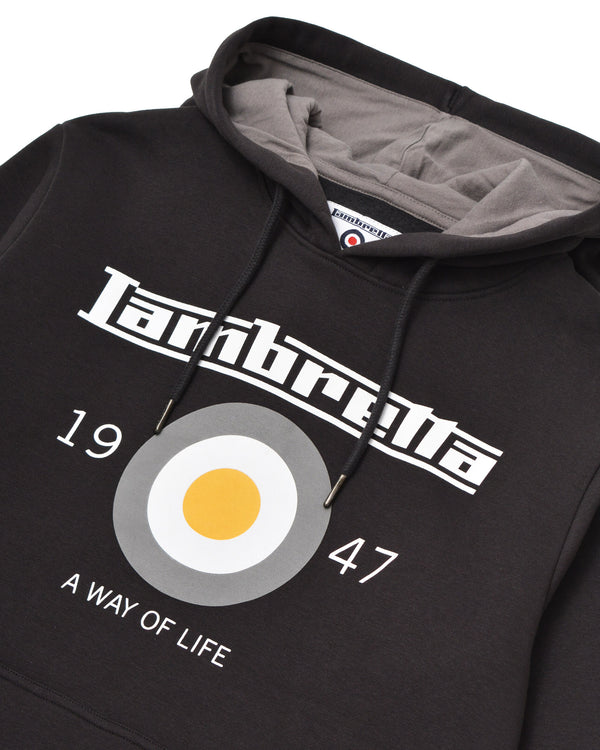 Lambretta Target Hoodie Black