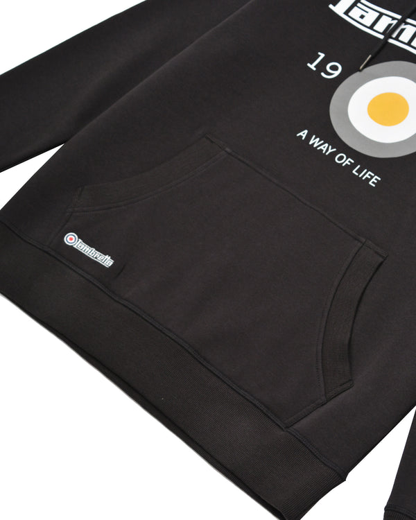 Lambretta Target Hoodie Black