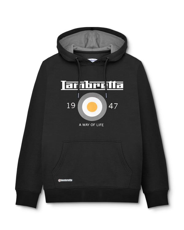 lambretta Target Hoodie Black