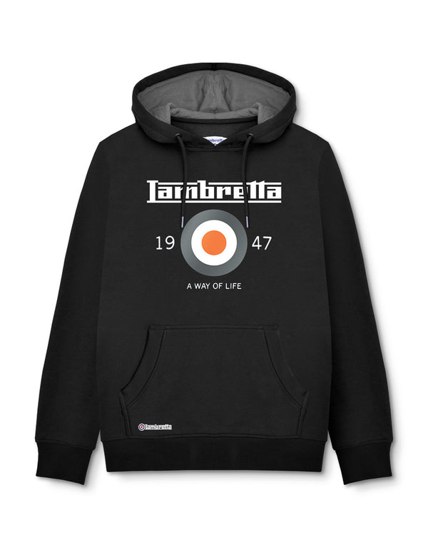 lambretta Target Hoodie Black