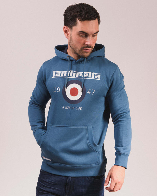 Lambretta Target Hoodie Dark Blue