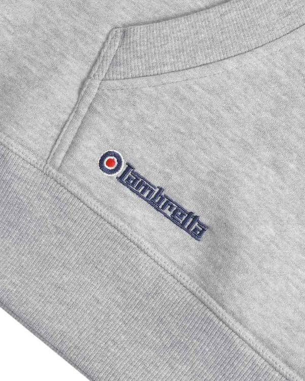 Lambretta Target Hoodie Grey Marl