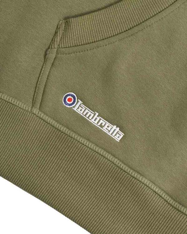 Lambretta Target Hoodie Khaki