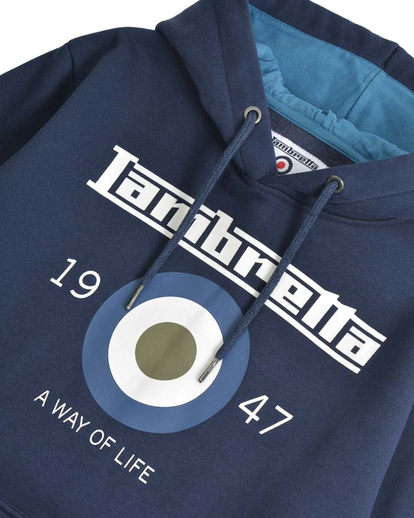 Lambretta Target Hoodie Navy