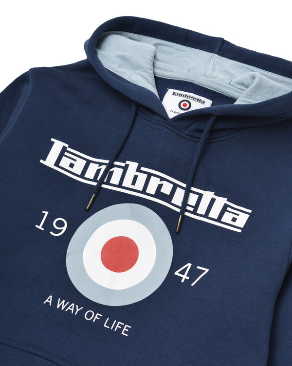 Lambretta Target Hoodie Navy