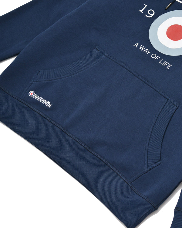 Lambretta Target Hoodie Navy