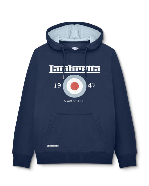 lambretta Target Hoodie Navy
