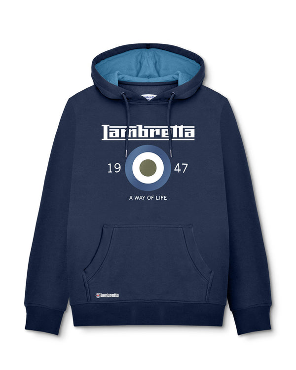 lambretta Target Hoodie Navy