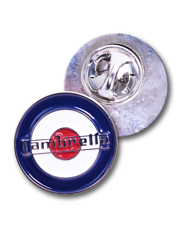 Lambretta Target Pin Badge Blue/White/Red