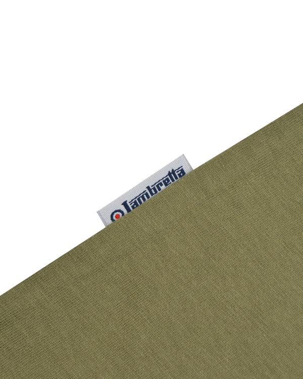 Lambretta Target Print Ringer Tee Green
